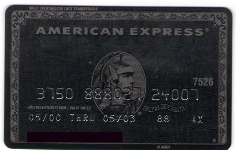 schwarze american express.